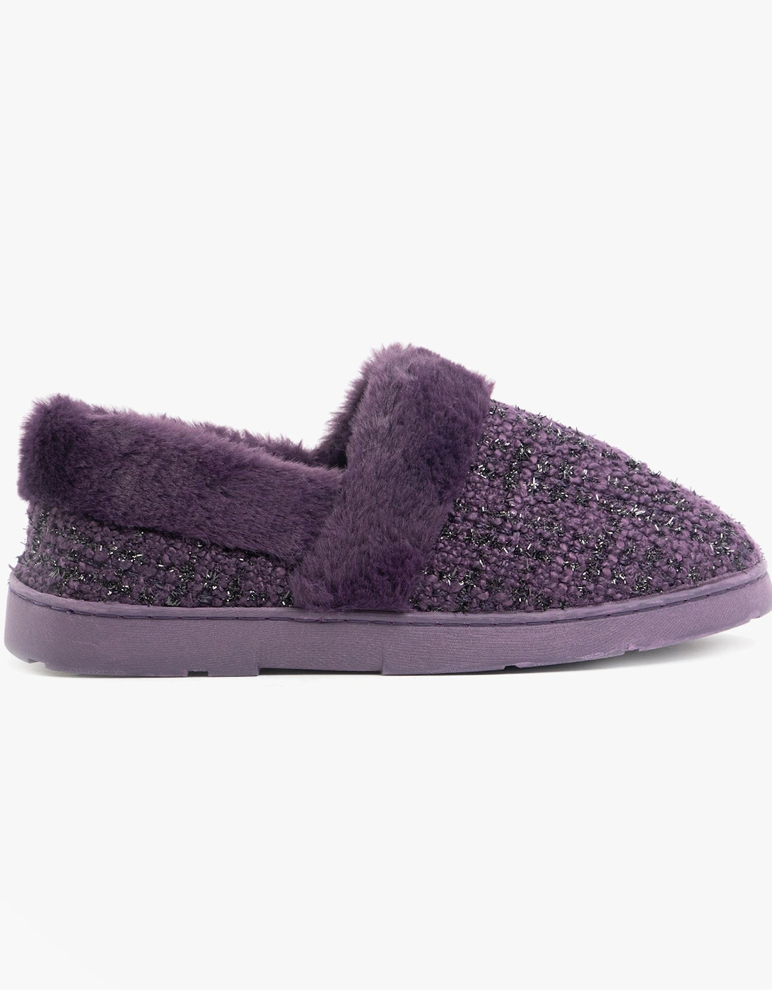 AVON Womens Slippers Purple, 6 of 5