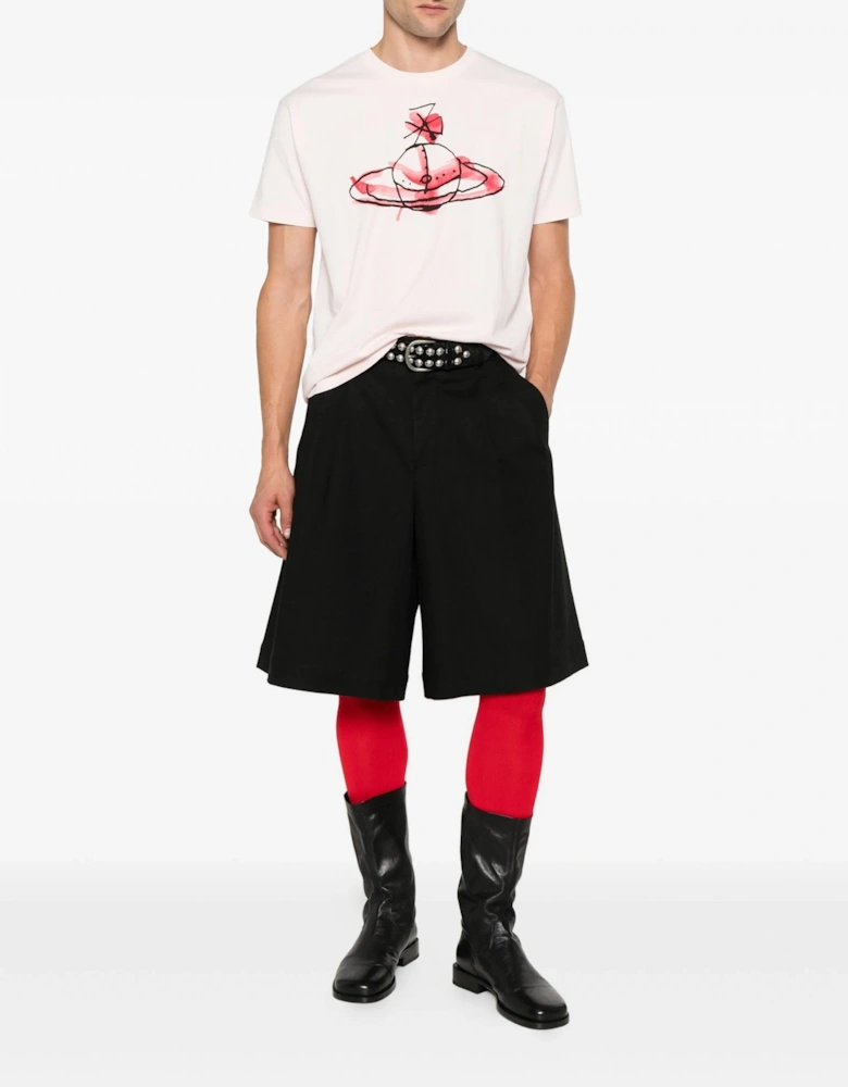 Drawn Orb Classic T-shirt Pink