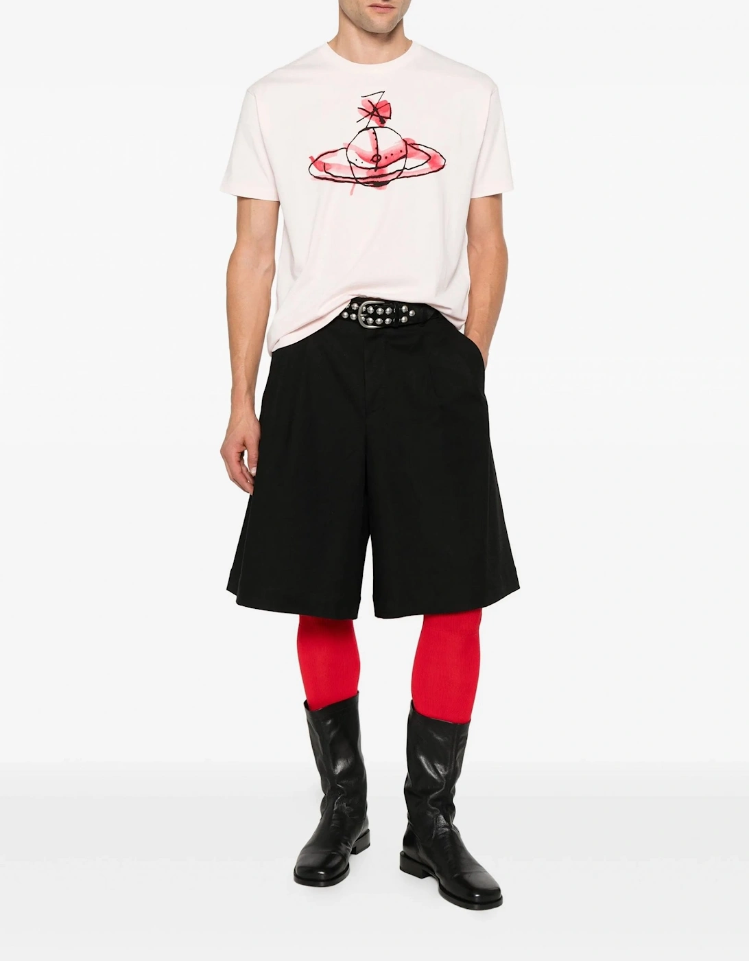 Drawn Orb Classic T-shirt Pink
