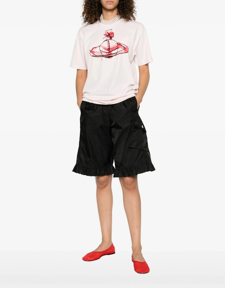 Drawn Orb Classic T-shirt Pink