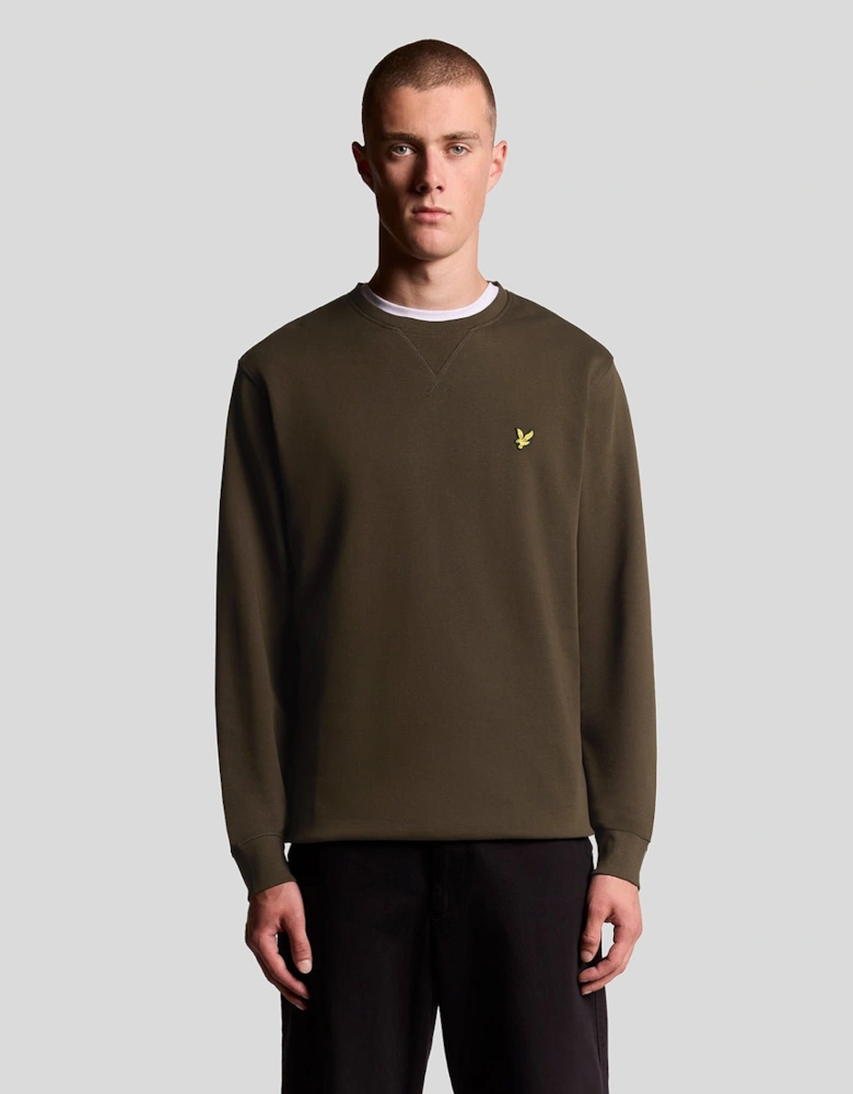 Cotton Crew Neck Sweatshirt