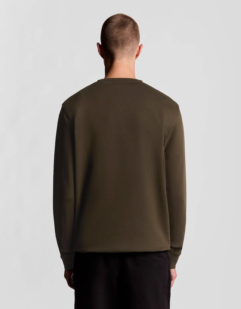 Cotton Crew Neck Sweatshirt