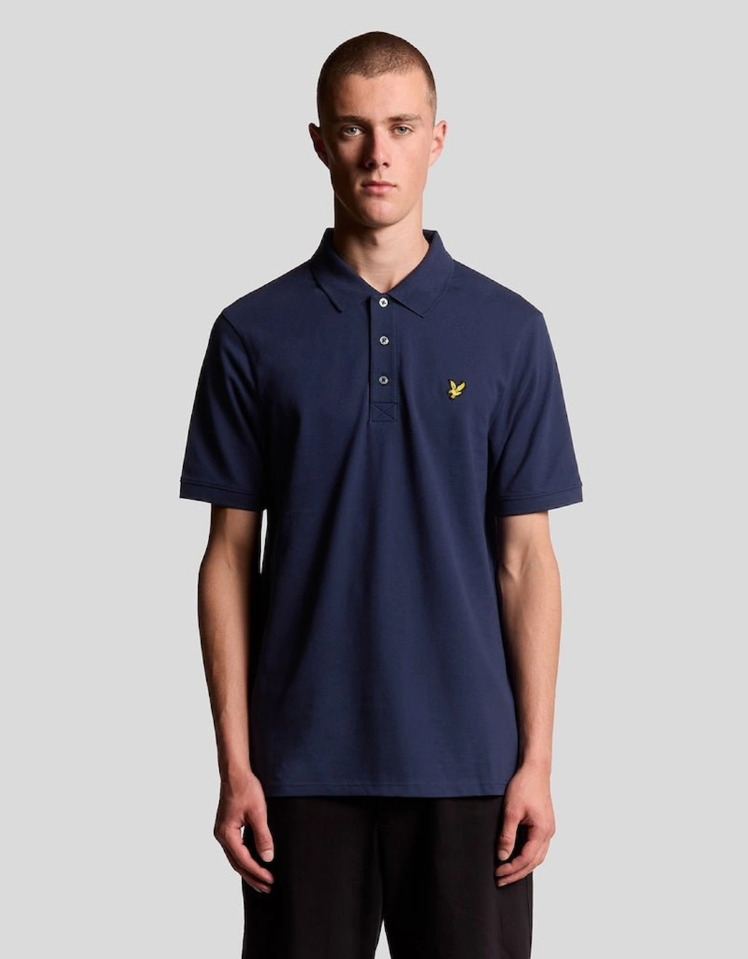 Lyle And Scott Men's Navy Cotton Polo Shirt  42 Xl