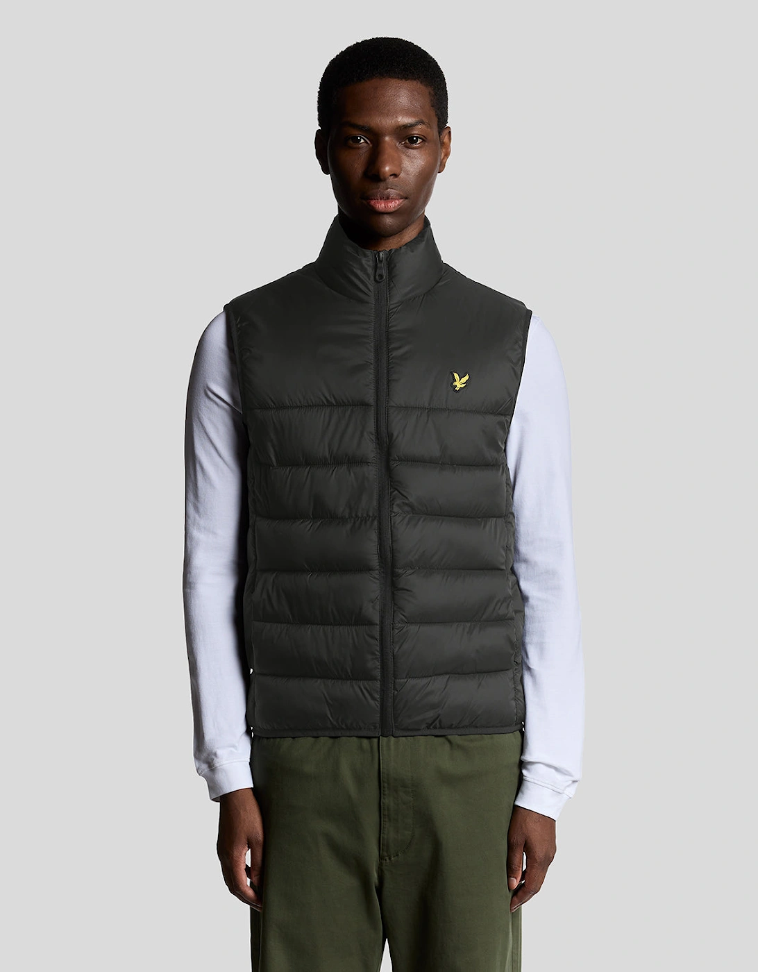 Lyle And Scott Men's Black Wadded Gilet  38/Regular M