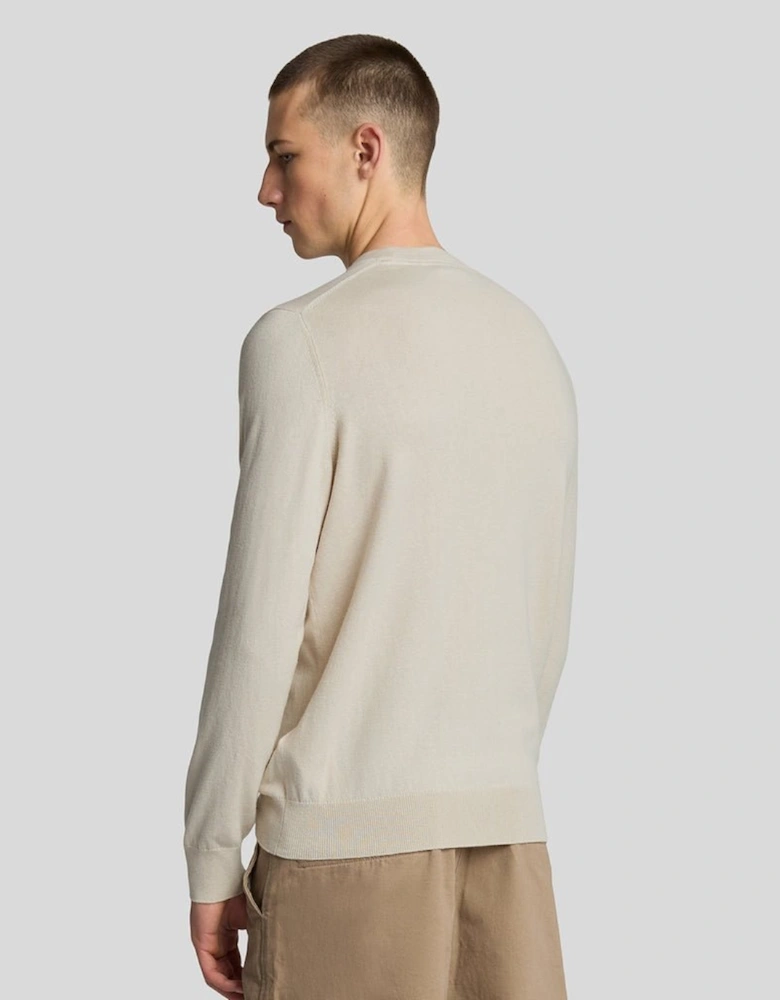 Cotton Merino Crew Neck Jumper