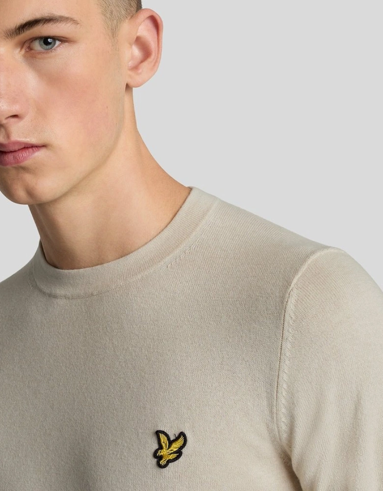 Cotton Merino Crew Neck Jumper