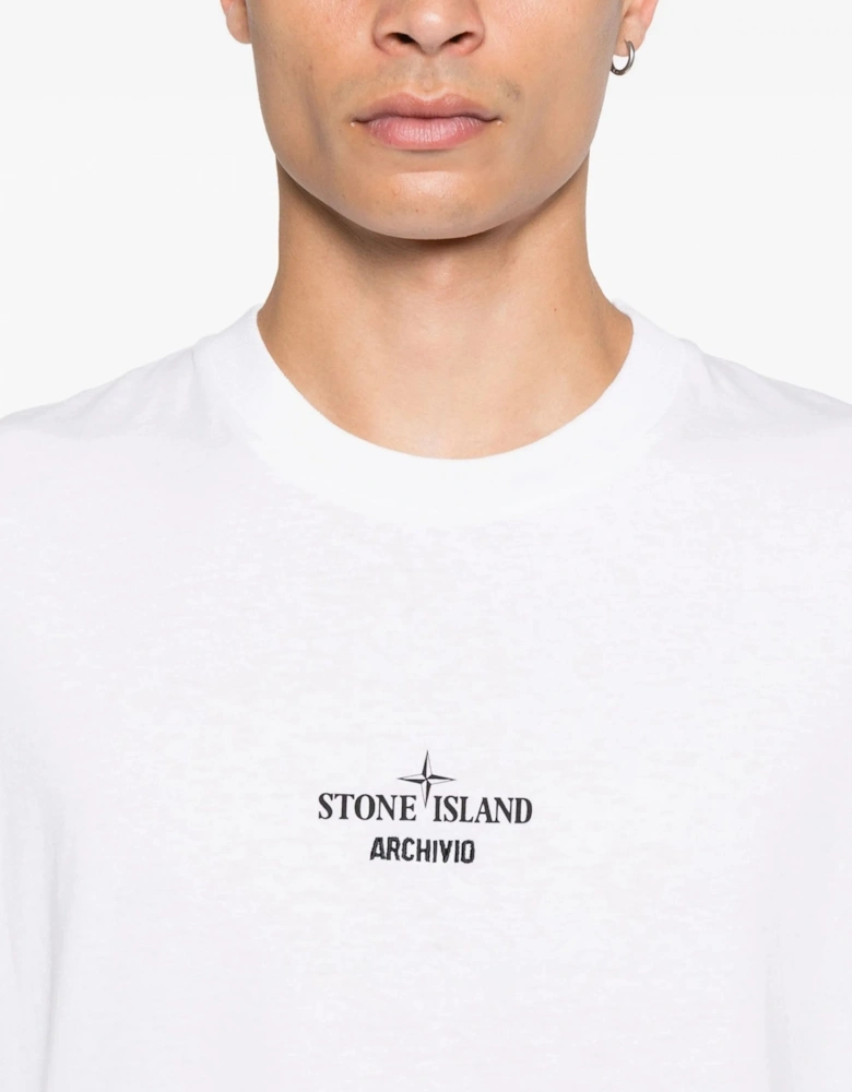 S0091 Branded Cotton T-shirt White