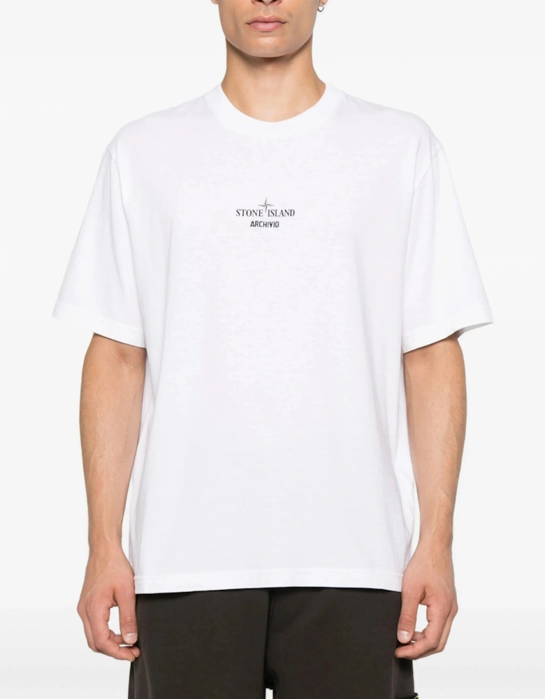 S0091 Branded Cotton T-shirt White
