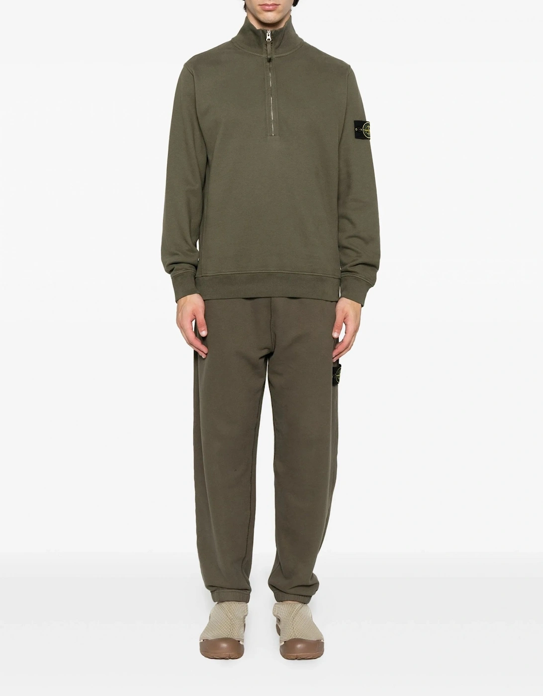 Quarter Zip Sweater Khaki
