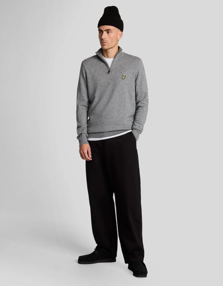 Cotton Merino 1/4 Zip Jumper