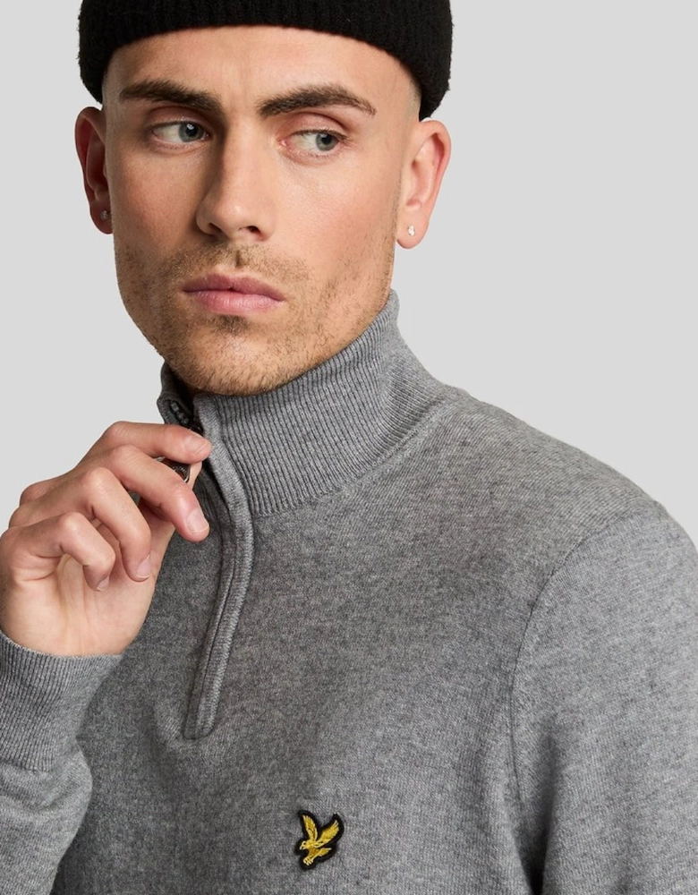 Cotton Merino 1/4 Zip Jumper