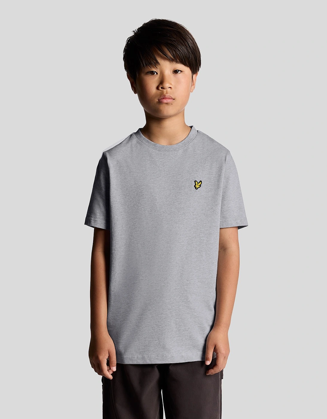 Lyle And Scott Boy's Cotton T-Shirt - Grey - Size, 15 Years/16 Years