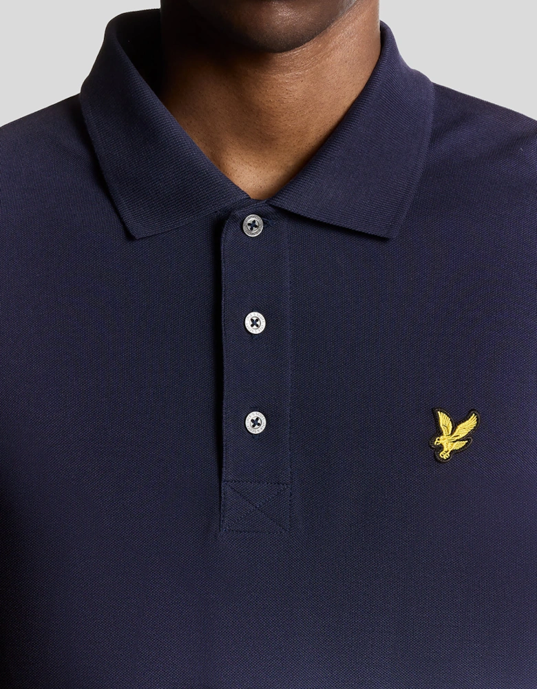 Long Sleeve Cotton Polo Shirt