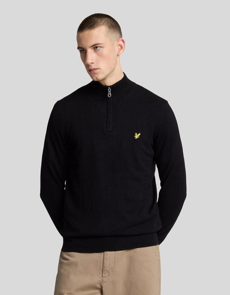 Cotton Merino 1/4 Zip Jumper