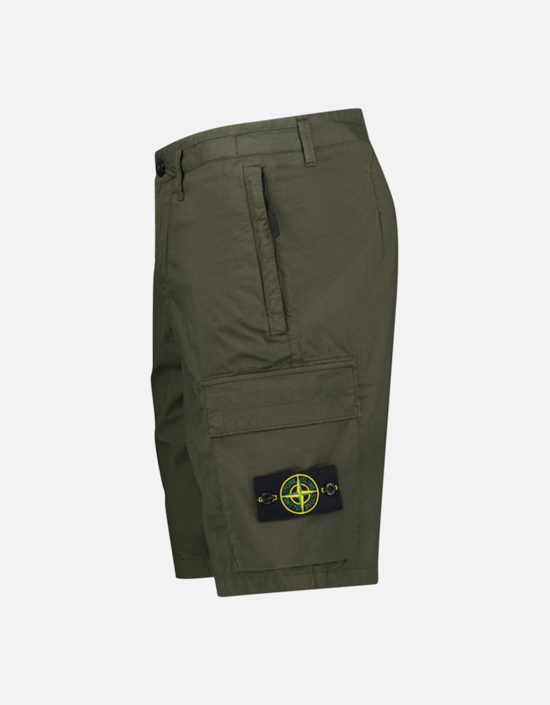 Cotton Cargo Shorts Military Green