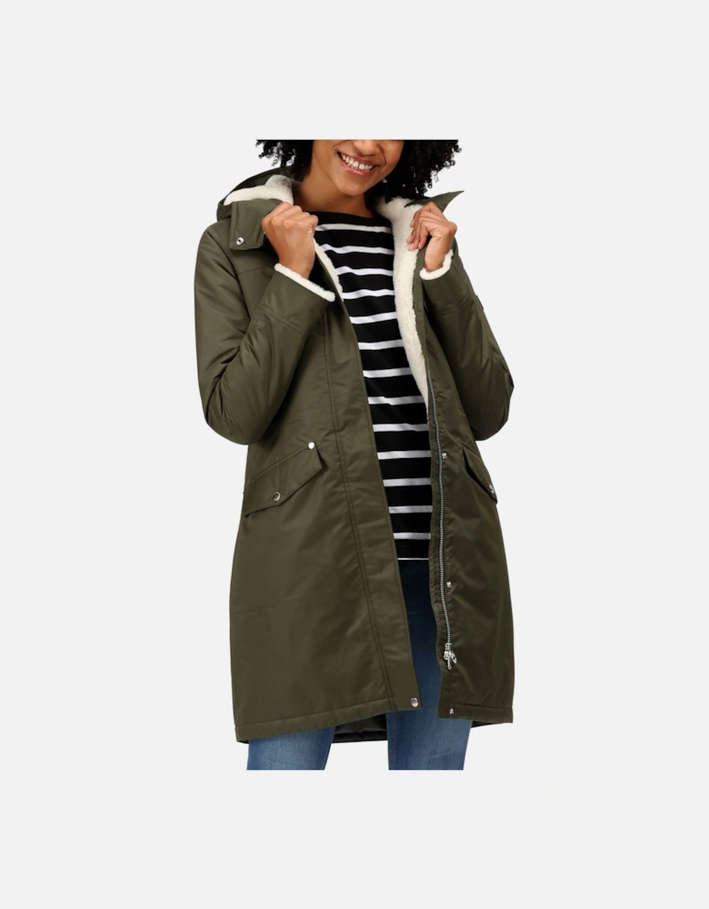 Womens Rimona Waterproof Parka Jacket - Dark Khaki