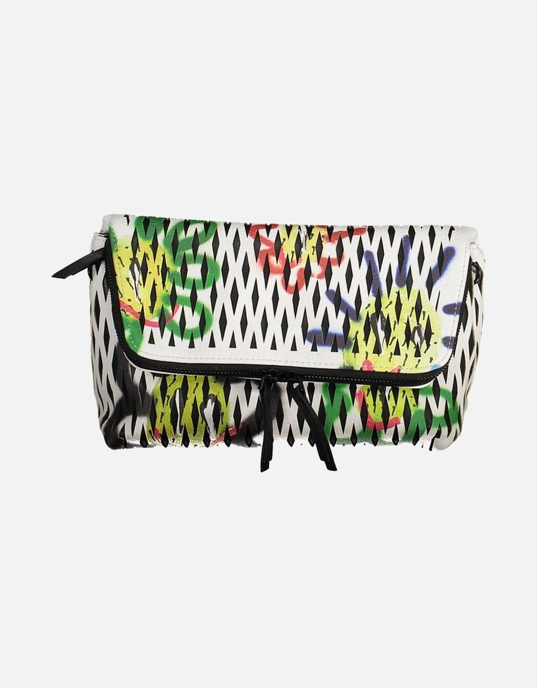 Adjustable Strap Handbag with Contrasting Details Women - White, 3 of 2
