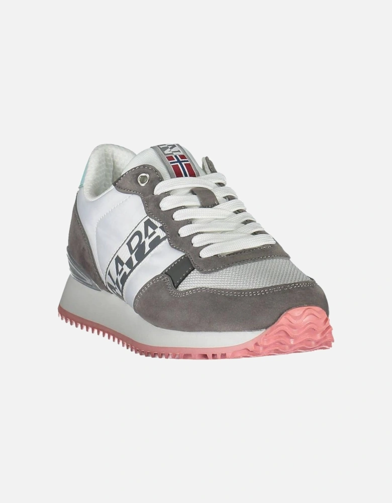 Contemporary Sports Sneakers with Contrasting Details Women - White