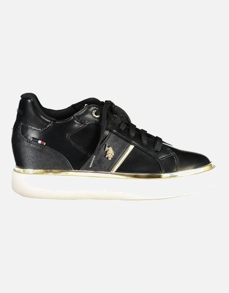 Chic Athletic Sneakers with Contrasting Details Women - Black
