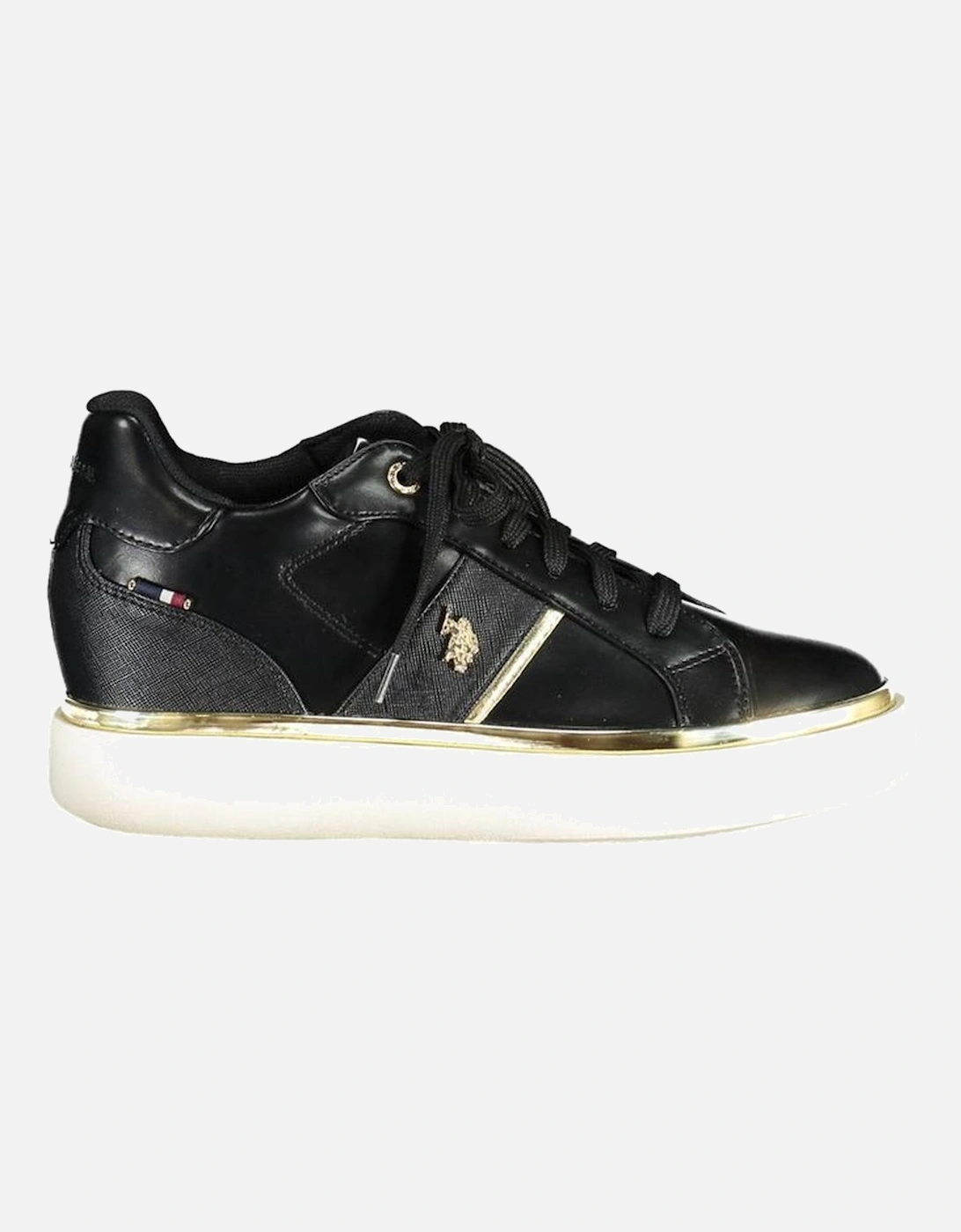 Chic Athletic Sneakers with Contrasting Details Women - Black, 4 of 3