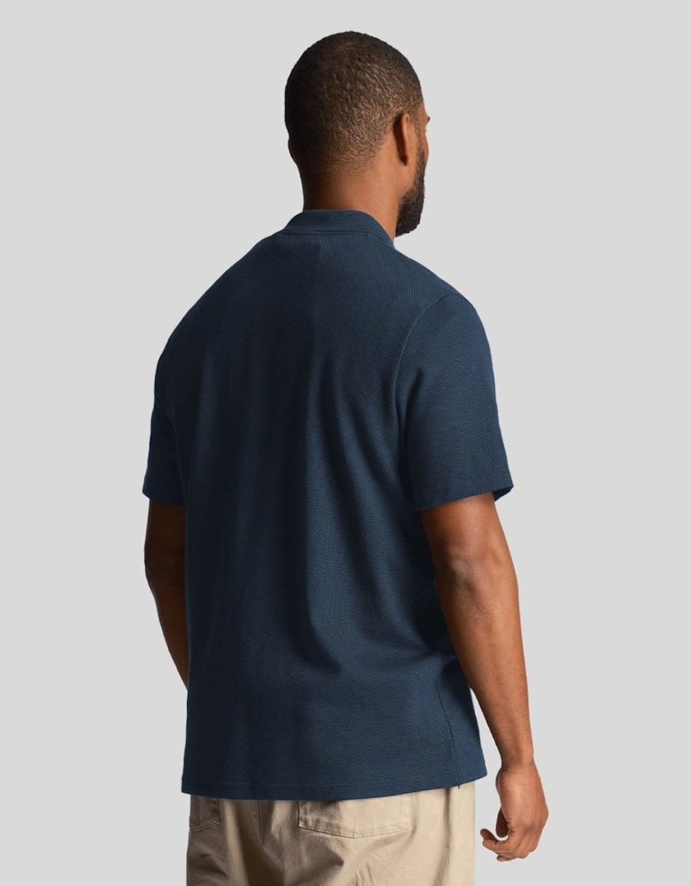 Tonal Texture Polo Shirt