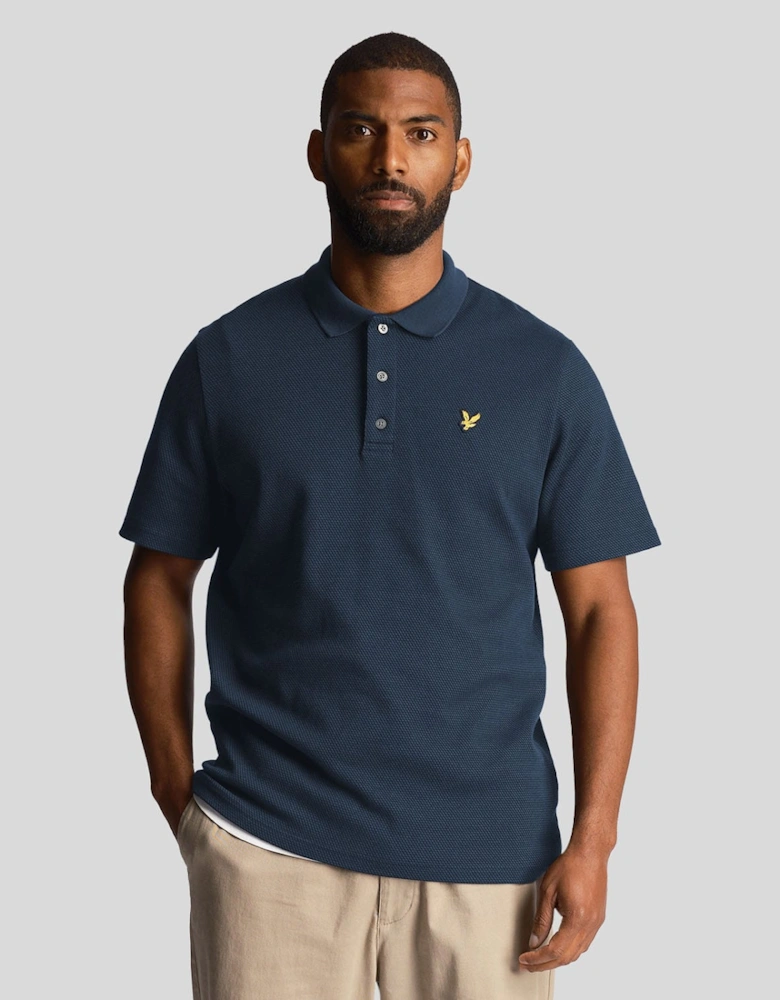Tonal Texture Polo Shirt