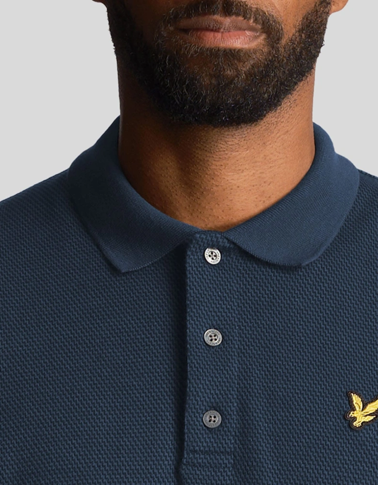 Tonal Texture Polo Shirt