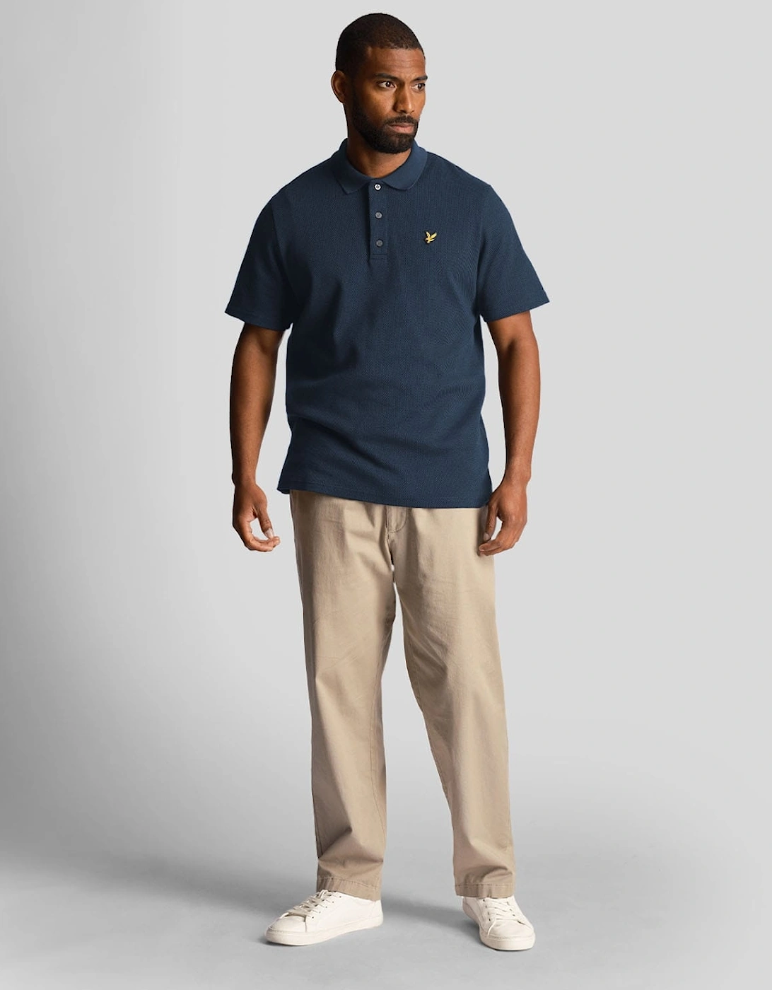 Tonal Texture Polo Shirt