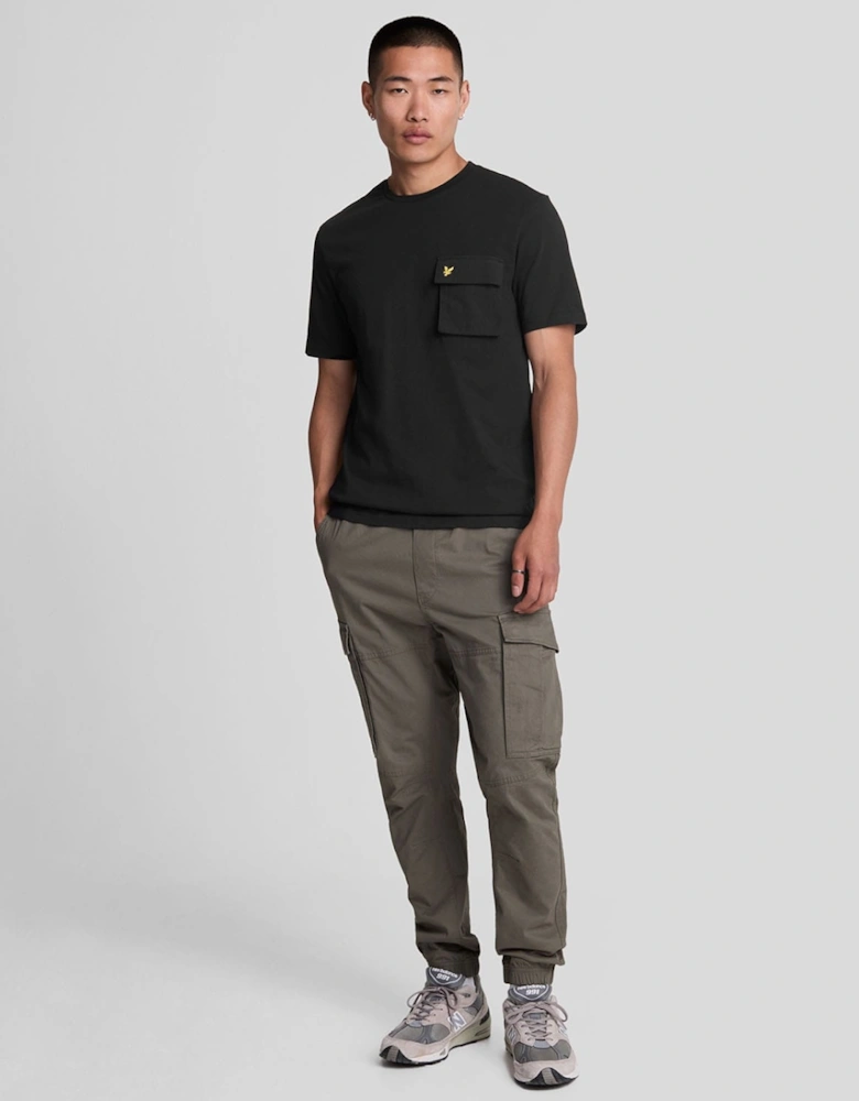 Woven Pocket T-Shirt