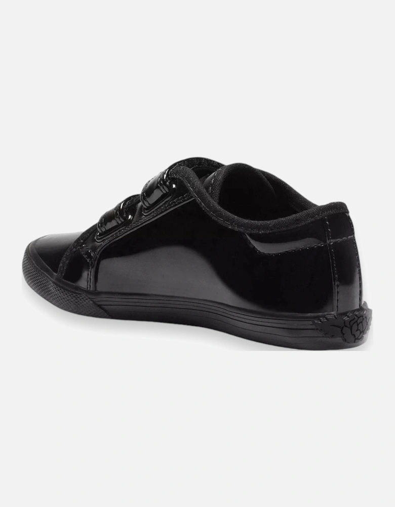 Girls ‘Lily’ Black Patent School Pumps