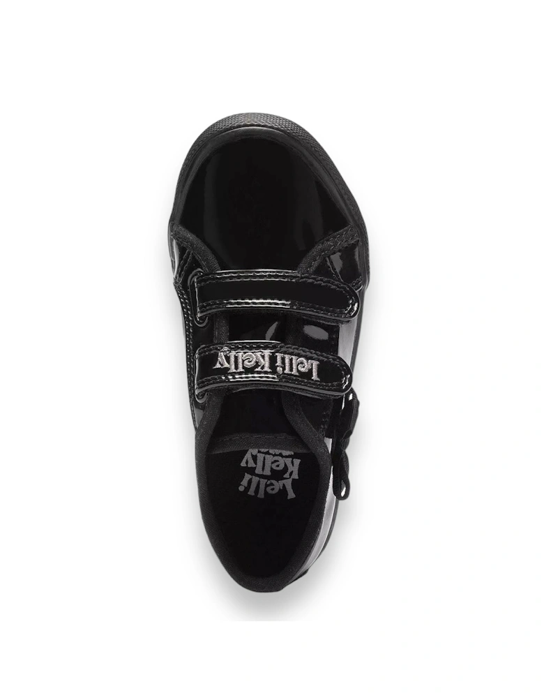 Girls ‘Lily’ Black Patent School Pumps