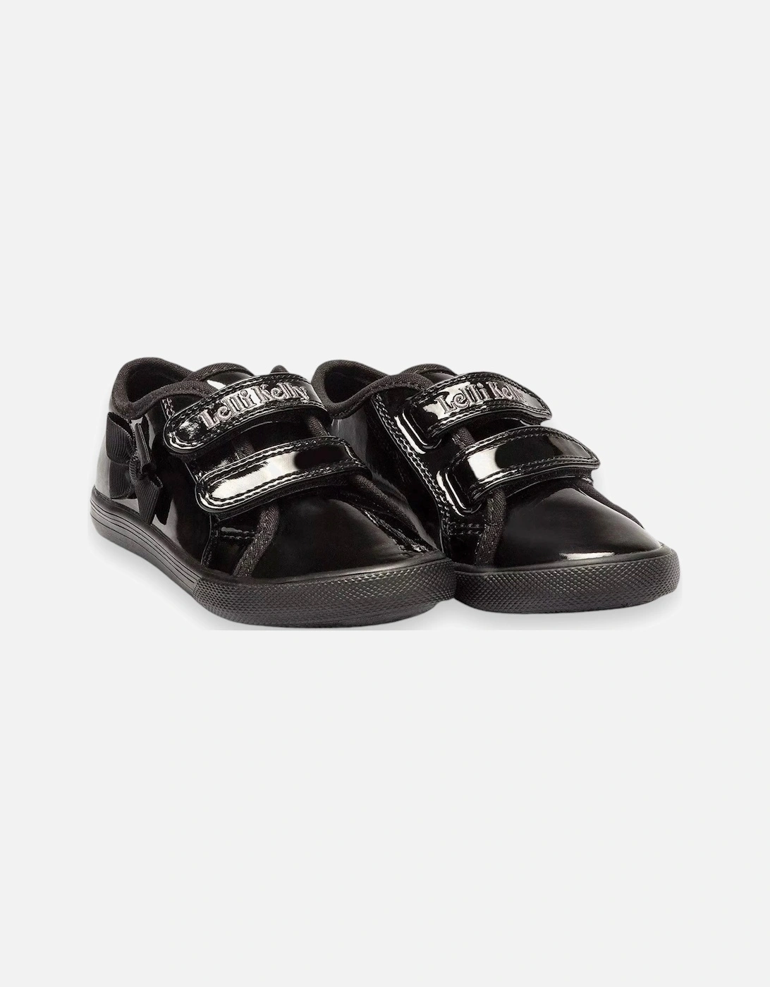 Girls ‘Lily’ Black Patent School Pumps