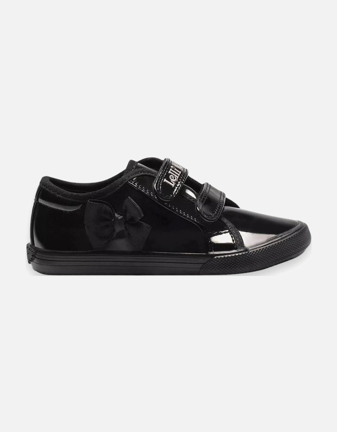 Girls ‘Lily’ Black Patent School Pumps, 6 of 5