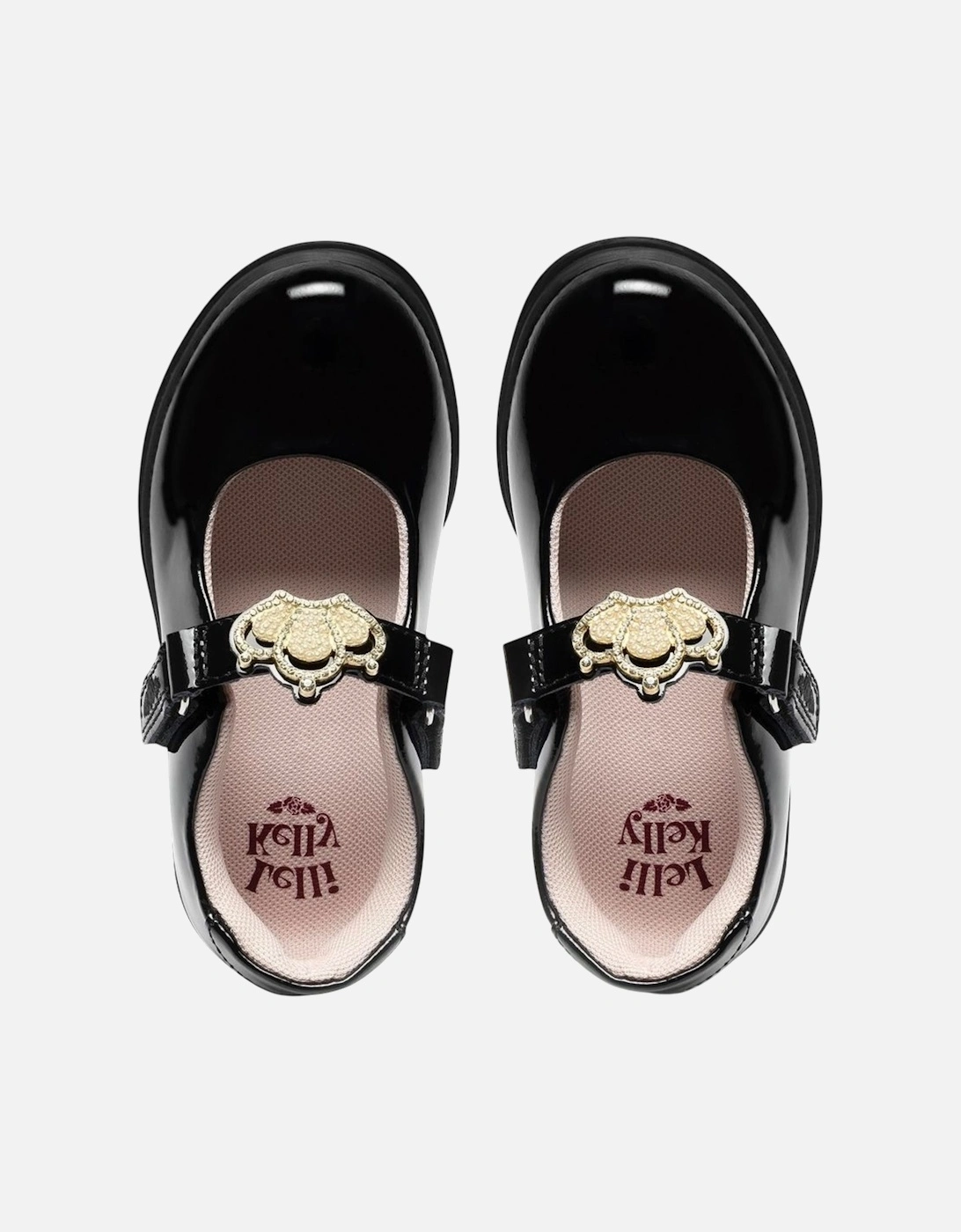 Girls ‘Victoria’ Black Patent School Shoes