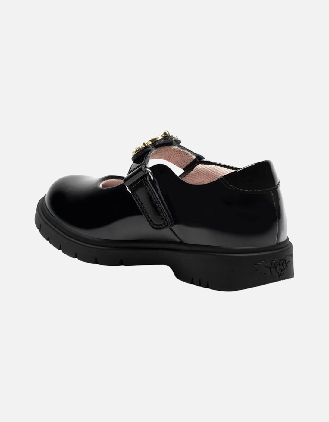 Girls ‘Victoria’ Black Patent School Shoes