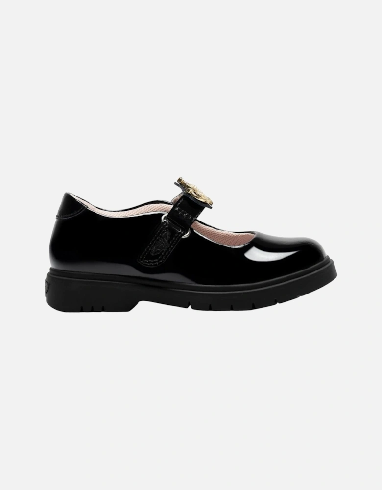 Girls ‘Victoria’ Black Patent School Shoes