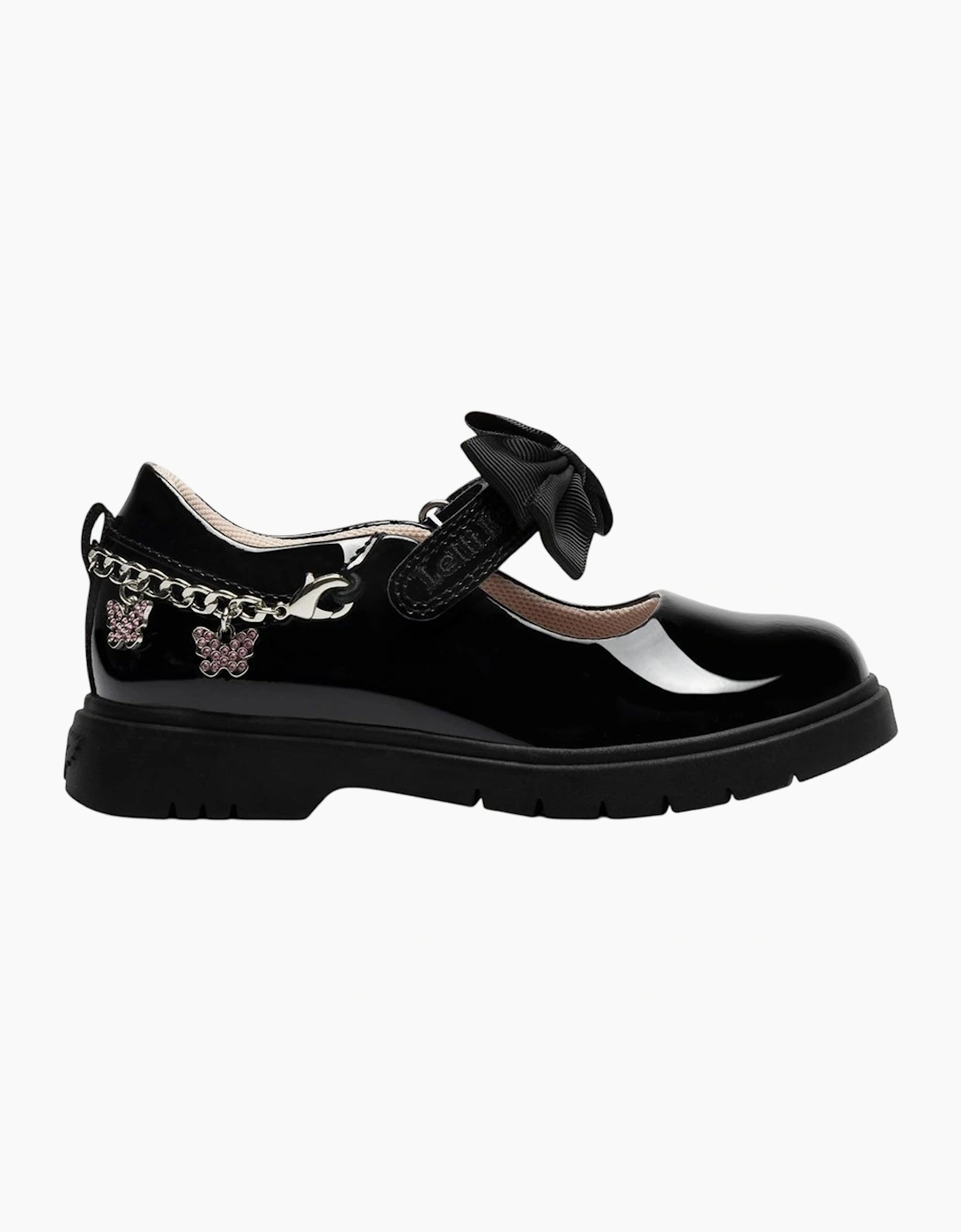 Lelli Kelly Girl's Girls ‘Isabella’ Patent Black Bow School Shoes - Size: 10