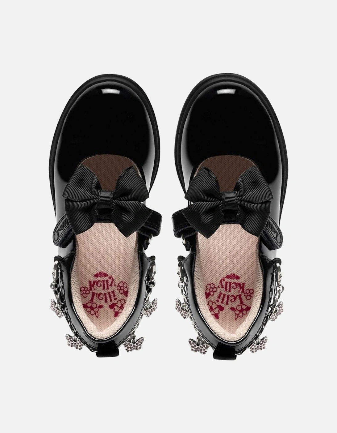 Girls ‘Isabella’ Patent Black Bow School Shoes