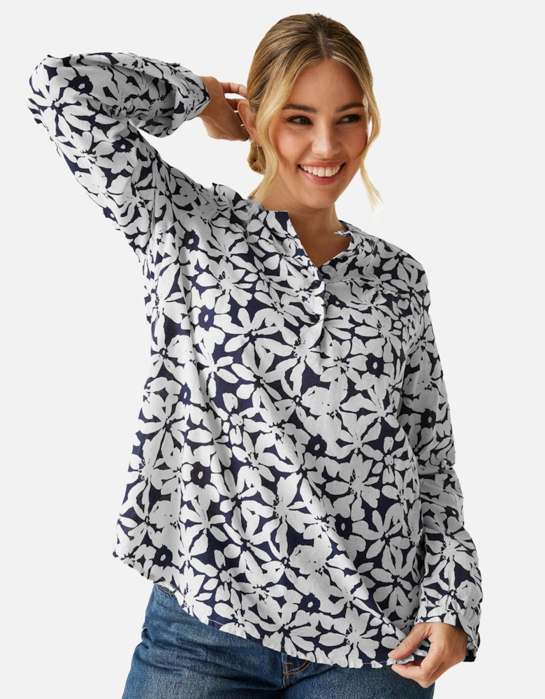 Womens/Ladies Natine Large Floral Lightweight Shirt