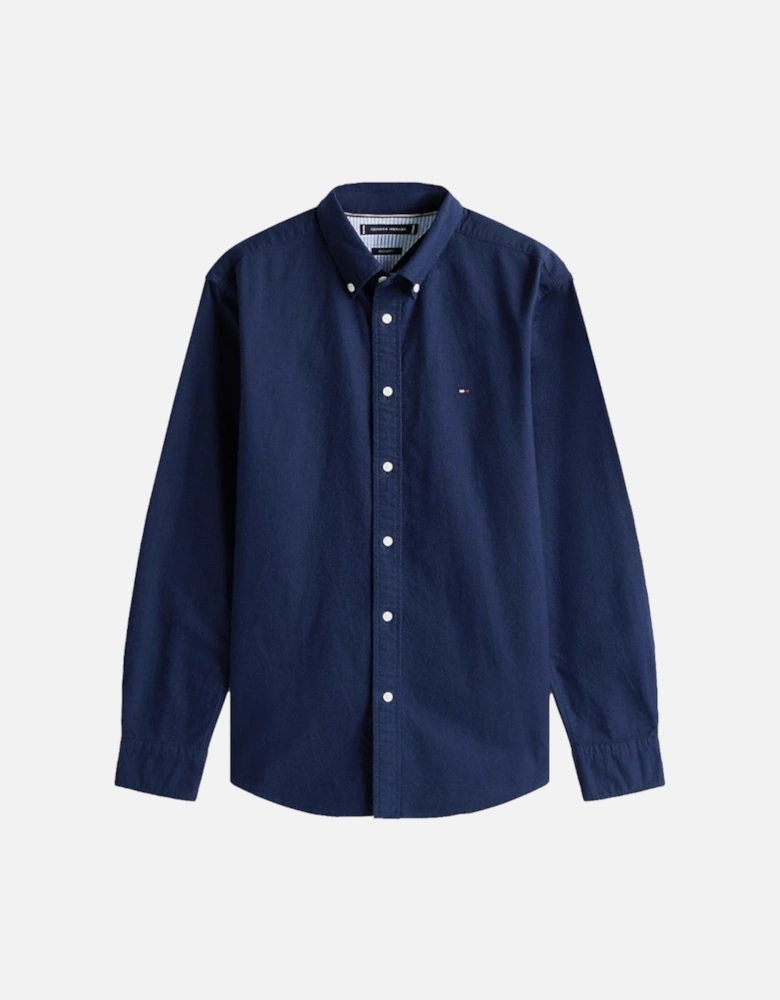 Solid Heritage Oxford RF Shirt 0G0 Preppy Navy/Desert Sky Solid