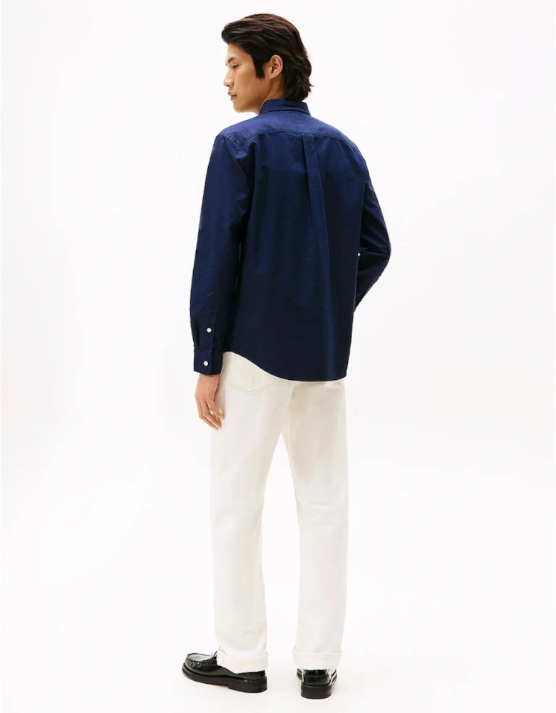 Solid Heritage Oxford RF Shirt 0G0 Preppy Navy/Desert Sky Solid