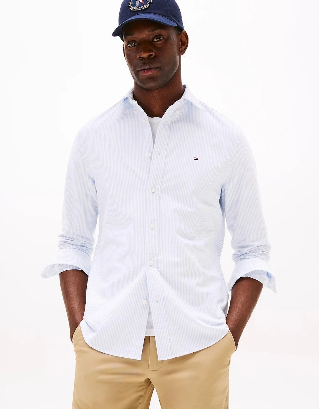 Heritage Oxford Stripe RF Shirt 0A9 Cloudy Blue/White
