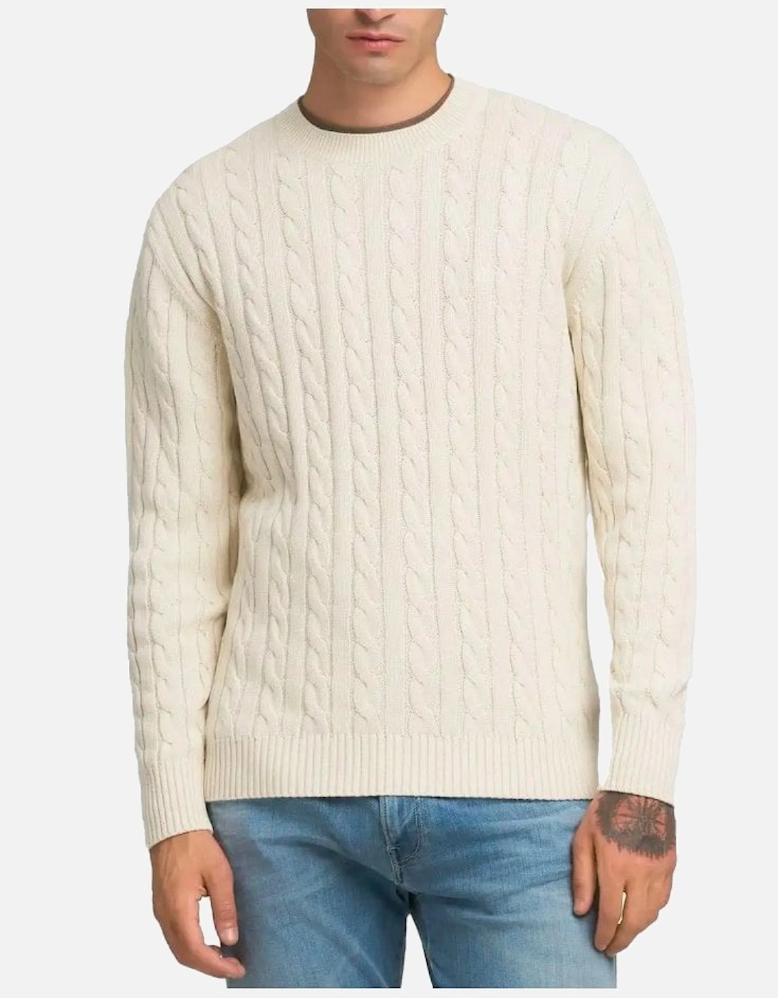 Cable Knit Jumper Stone, 5 of 4