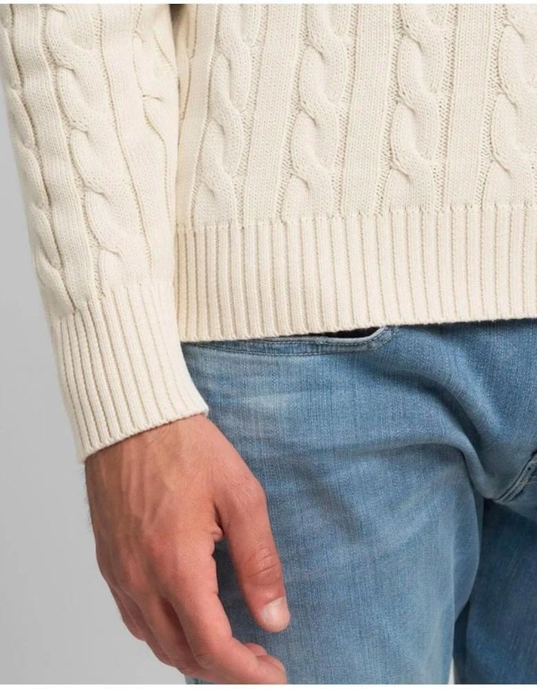 Cable Knit Jumper Stone