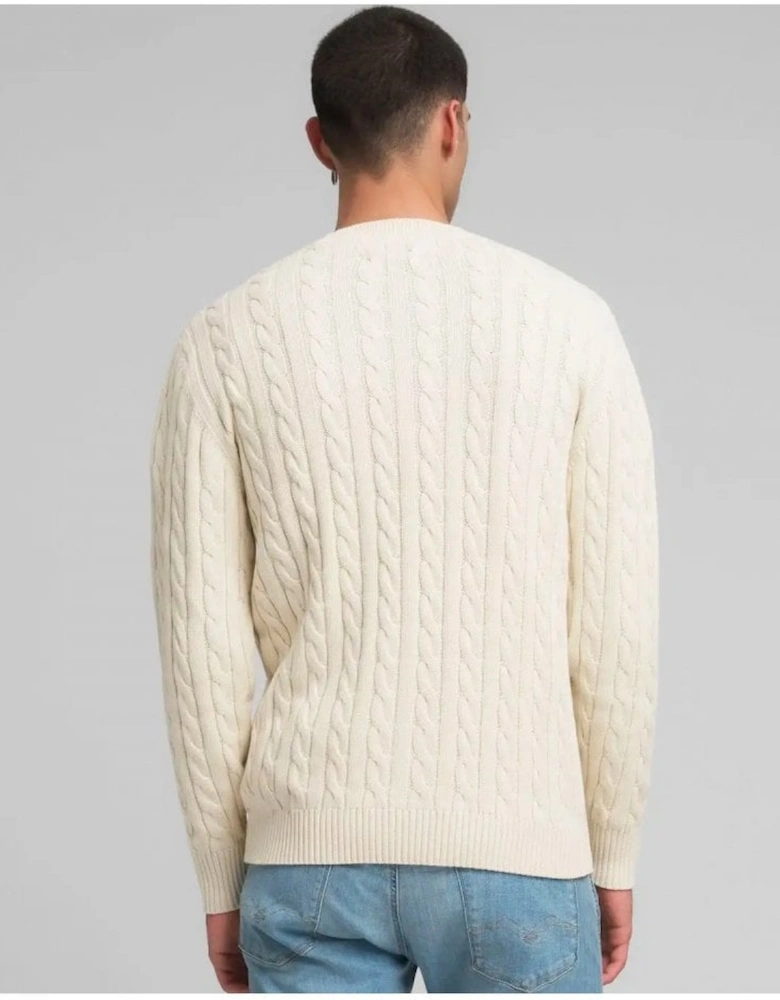 Cable Knit Jumper Stone