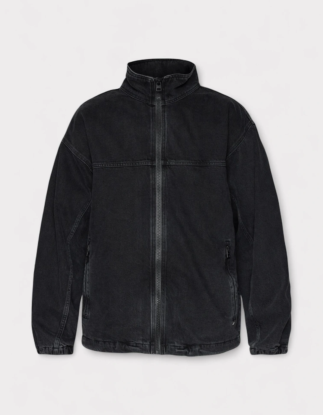 Hugo Denim Coach Jacket Washed Black Oversized Fit, 8 of 7