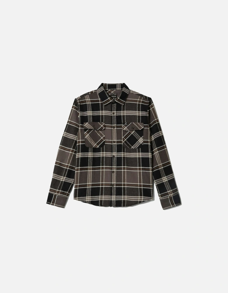 Black/Charcoal/Pinecone Bowery L/S Flannel Shirt