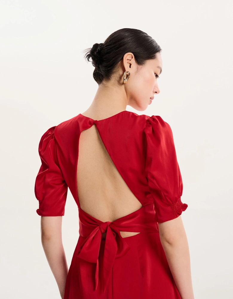 Odette Dress in Barbados Cherry