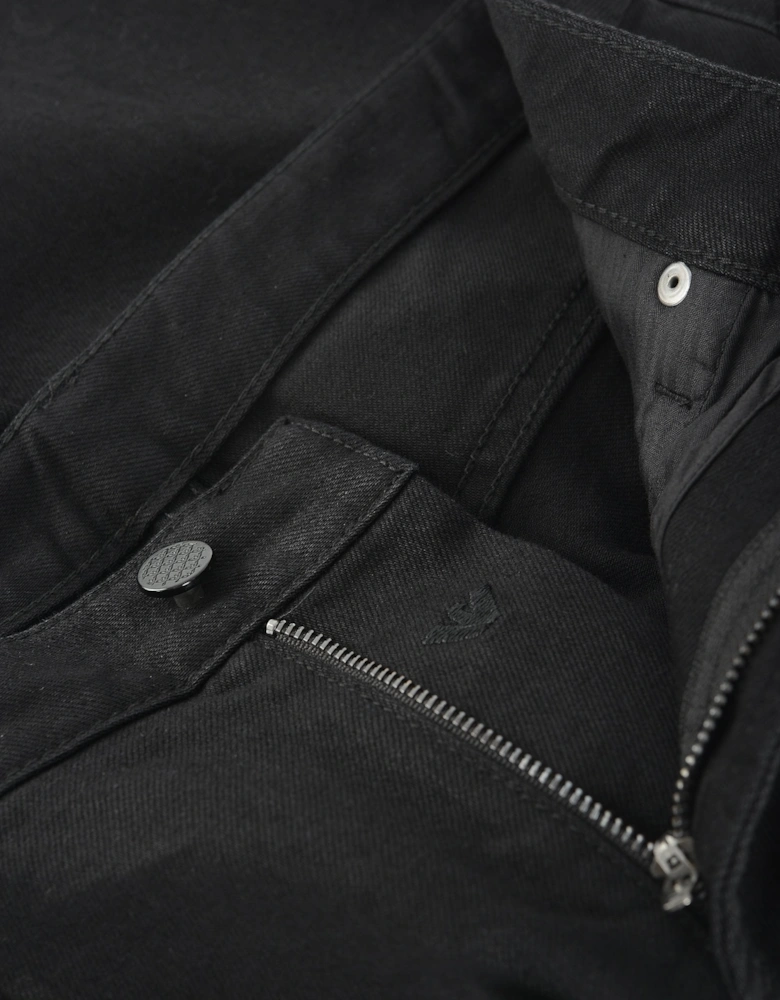 Distressed Denim Jeans Black