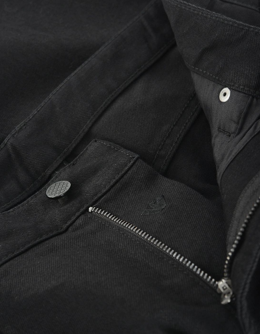 Distressed Denim Jeans Black